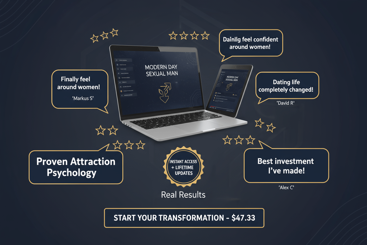 Modern Day Sexual Man: Complete Confidence & Attraction Course for Men - Dating Success Guide - The Digital Co.